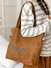 Bolso de hombro de gran capacidad, bolso tote para el trabajo y los desplazamientos, lona niche de alta capacidad, elegante, personalizado, bolsa de almacenamiento para estudiantes