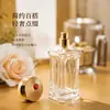 Botellas de perfume transparentes de vidrio para presionar y rociar al por mayor del fabricante, botellas selladas vacías con tapas, botellas de muestra, botellas dispensadoras de cosméticos, vacías