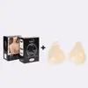 Artículo más vendido transfronterizo: Almohadillas de Silicona para Pezones con Hebilla, Forma de Cuchara, Invisibles, Almohadillas para Pezones Recogedoras y Anti-Dispersión, Sin Costuras y Sin Tirantes