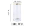 Copa Creativa Japonesa Martillada con Borde Dorado Vaso de Cristal para el Hogar Vaso para Agua Vaso para Jugo Copa Transparente Estilo Ins Taza de Té Personalizada
