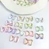 Electrochapado Acrílico Transparente UV Corbata de Moño Gruesa Cadena para Teléfono Móvil DIY Accesorios para el Cabello Agujero Recto Cuentas Sueltas Accesorios de Joyería Material Cuentas