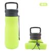 Botella de Agua Plegable Portátil para Viajes al Aire Libre de Silicona de Grado Alimenticio del Fabricante, Personalización de Logo, Personalización de Regalo