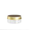 68 dentes 60ML embalagem de pó de milho doce frasco de creme pote de máscara embalagem cosmética frasco de plástico transparente redondo