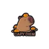 Broche de Metal com Desenho de Animal Série Mais Vendida Transfronteiriça Acessórios Emblema de Capivara Broche de Roupa Fivela de Decoração