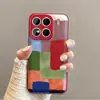 Adecuado para funda de teléfono móvil Xiaomi 17, Nicho Artístico Xiaomi17Promax, Resistente a las manchas, Aspecto de alta calidad, Perro Bordado con Bloques de Color