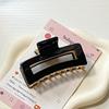 Nueva Pinza Cuadrada, Horquilla Grande Simple y Elegante, Pinza para el Cabello de Celebridad de Internet de Moda para la Parte Posterior de la Cabeza, Accesorio para el Cabello para Mujeres
