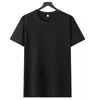 Verão 180g Algodão Puro Manga Curta Masculina Gola Redonda Slim Fit Meia Manga Unissex Camisa Promocional Base Camisa Top Masculino