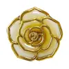 Gancho para Bolso Redondo con Forma de Rosa de Alta Rotación en Stock, Gancho Plegable para Mesa 3D, Gancho Navideño de Flor de Plástico