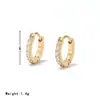 Explotaciones transfronterizas aretes de acero de titanio para mujer no se decoloran moda Joker alta gama lujo diamante aretes de acero inoxidable venta al por mayor