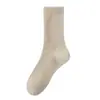 Calcetines de piel de visón para invierno, forrados de felpa y engrosados, para uso en interiores, calcetines cálidos para dormir, elásticos y antideslizantes, de longitud media hasta la pantorrilla, adecuados para parejas, felpa