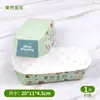 Caja Desechable Rectangular para Frutas con Tapa Empaque para Frutas y Verduras Forma de Barco Engrosada Caja de Regalo Universal para Frutería Fruta Fresca