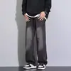 Camiseta Masculina Manga Curta Lavada Verão Casual Estilo Conjunto Retro Americano Algodão Puro Tendência Combinando com Jeans