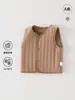 Chaleco de Bebé de Fibra de Jengibre Cálido 100g Acolchado de Algodón Algodón Puro Clase A Estilo Ins Chaleco Infantil Chaqueta sin Mangas Primavera y Otoño