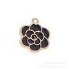 Serie Negra Accesorios de Aleación con Goteo de Aceite Combinación Colgante DIY Cadena Hecha a Mano Collar Pendientes Llavero Colgante de Joyería