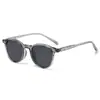 Gafas de Sol Redondas Pequeñas Estilo Retro para Mujer Viajes Disparos Callejeros Gafas de Sol Versátiles Moda Transfronteriza Gafas de Sol con Protección UV
