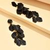 Moda Retro Elegante Dulce Múltiples Pétalos de Acrílico Brillantes Borla Pendientes de Lujo Ligero Joyería para Orejas de Moda para Mujer