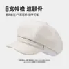 2026 Nuevo Boina Maillard Hace que la Cara se Vea Más Pequeña Versátil Sombrero Octagonal de Pintor Casual Lana Fieltro Delgada Diseño de Ala Curva