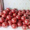 Globos de Boda con Palabras Felices, Globos Rojo Granada de 10 pulgadas para Pedida de Mano, Declaración, Decoración, Fiesta de Cumpleaños, Arreglo de Boda, Romántico