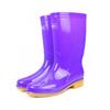 Botas de lluvia de moda Shanghai Huili 813 para mujer, botas de lluvia de media caña, antideslizantes, resistentes al desgaste, suela de tendón de res, color, zapatos para agua al por mayor