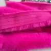 Tiras de Pelo Sintético de Visom 1cm de Largura Feitas à Mão Acessórios de Cabelo DIY Dinastia Han Traje Tang Despertar do Leão Acessórios de Laço de Morango