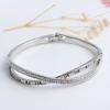 Pulsera pequeña fresca y a la moda para mujer, nueva pulsera digital romana con diamantes, para estudiantes y novias, pulsera simple de estilo coreano