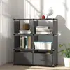 Estantería Simple Estante de Almacenamiento Librería Montaje Multicapa A Prueba de Polvo a Prueba de Humedad Comercio Exterior Desmontable Habitación de Alquiler Estantería para Niños