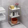Estantería de Almacenamiento para Baño Jub de Pie para Esquina del Baño Estantería de Almacenamiento para Esquina del Inodoro del Hogar Cocina