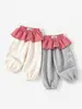 Roupas de Inverno para Meninas Calças Jogger Estilosas com Forro de Fleece para Bebês 3-5 Anos Calças de Moletom para Bebês Roupa Exterior Simples Calças Compridas Outono Inverno