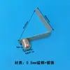 Clipe de rolamento de esferas de posicionamento, clipe sólido de 3-6mm, chapa de aço de mola de posicionamento interna, clipe interno retrátil em forma de V