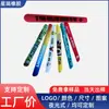 Fábrica de Origem Personalizado Impressão Plana Impressão em Cores CMYK Impressão UV Anel de Encaixe de Silicone Pulseira de Encaixe de Borracha