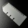 Régua de Folhas Soltas A7 com 3 Furos de PP Fosco Espaçador de Índice Régua Acessórios para Diário Manual Régua Marcador de Página de Folhas Soltas Personalização