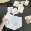 Ropa Interior Femenina Sin Costuras de Tacto Fresco Nuevo Verano Malla Fina Transpirable Pantalones Cortos de Malla Leche Seda Bragas Triángulo Algodón Puro Entrepierna