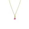 Estilo exquisito y dulce, collar con colgante de corazón de diamante brillante, moderno y versátil, accesorio de cadena para la clavícula en forma de corazón de nicho para niñas