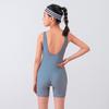 Trajes de baño para niños de venta directa para niñas, Traje de baño de una pieza sin mangas con pierna cuadrada para niñas mayores, Traje de baño secado rápido talla grande para estudiantes