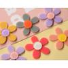 Pendientes de acrílico con diseño elegante de verano con costuras en contraste de colores y pequeñas flores, accesorios para el cabello, carcasas para teléfono móvil, venta al por mayor