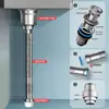 Instalación Sencilla de Desagüe Grande para Fregadero Único de Cocina, Juego de Tubería de Desagüe de Descarga Directa, Tubería de Desagüe Anti-Olor de Tirar Fácil de Instalar