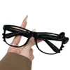 Montura de Gafas Gato Kitty Estampado Leopardo Carey Sencilla Color y Dulce Fresco Lente 2k Retro Cara Desnuda Montura Vacía