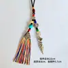 Colgante para coche en el mismo estilo que los borlas de cinco colores del Tíbet, cuerda colgante de campana del dios de la riqueza de cinco vías, recuerdo de atracción turística de Yunnan
