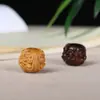Pequeño Accesorio Tallado de Sándalo Pixiu para Mejorar la Fortuna, Cuentas Sueltas para Joyería y Accesorios DIY