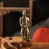 Juego de Adornos Modelo Artesanal de Metal de Latón Puro Guerreros de Terracota Adornos de Cobre Souvenirs Turísticos de Xi'An Venta al por Mayor