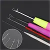 Herramienta de Ganchillo Tonang con Lengüeta, Aguja de Acero Inoxidable Pequeña para Ganchillo de Suéter, Lengüeta de Lana para Tejer DIY Hecha a Mano
