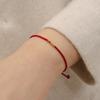 Pulsera de cuerda roja completa para mujer, de plata esterlina S925, para año de nacimiento, tejida a mano, joyería de plata de cuerpo entero, venta al por mayor