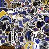50 pegatinas del manual de los Baltimore Ravens, papelería, equipaje, notas y pegatinas al por mayor.