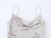 Al por mayor Verano 2026 Nuevo Estilo Europeo y Americano Vestido de Malla de Seda Floral para Mujer con Tira Asimétrica 2896