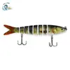 133mm/20.3g Logotipo Personalizável, Cor Realista, Pesca de Água Doce Simulada, Isca Artificial de 8 Seções, Isca de Peixe Multi-Seções