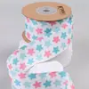 Serie Verde Fresco Pequeño Cinta con Estampado Geométrico Accesorios para el Cabello Sombrero de Paja Corazón de Melocotón Sarga Onda de Agua Cinta de Color Mixto