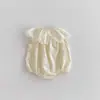 Verão Novo Bebê Renda Renda Gola Sem Mangas Beicinho Lebre Roupas Macacão Princesa Estilo Estrangeiro de Menina Bebê