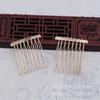 Yiwu Golden Llet Peine para el Cabello de Novia Banda para el Cabello de Vestido de Novia Accesorios para el Cabello Peine de Múltiples Dientes Antiguo DIY Velo B582