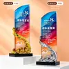 Personalización de Trofeo de Cristal Creativo Madera Maciza Competencia Infantil Medalla de Honor Ceremonia de Premiación de Empleados de Empresa