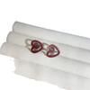 Pendientes de clip de oreja con forma de corazón, estilo retro Angla, color rojo, hueco, para mujer, de lujo, sencillos y de alta gama.